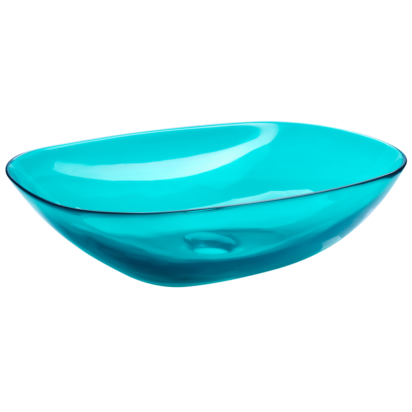 Aufsatzwaschbecken türkis oval 54 x 36 cm MOENGO