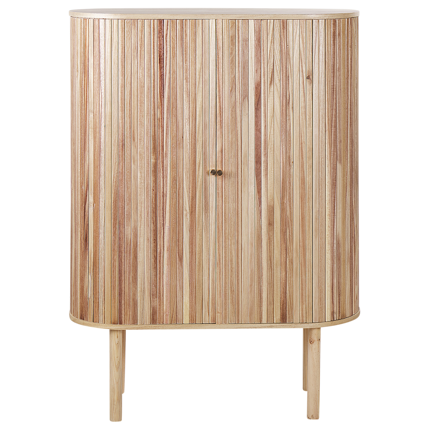 Schrank MANARA Paulownia-Holz 130 cm Hellbraun