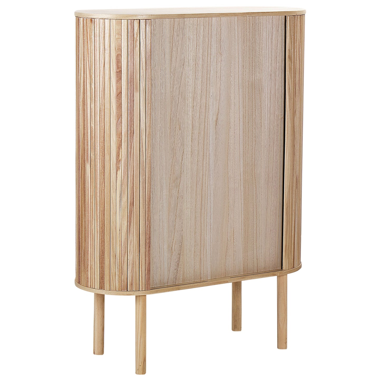 Schrank MANARA Paulownia-Holz 130 cm Hellbraun