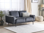 2-Sitzer Sofa Kunstleder schwarz SOVIK