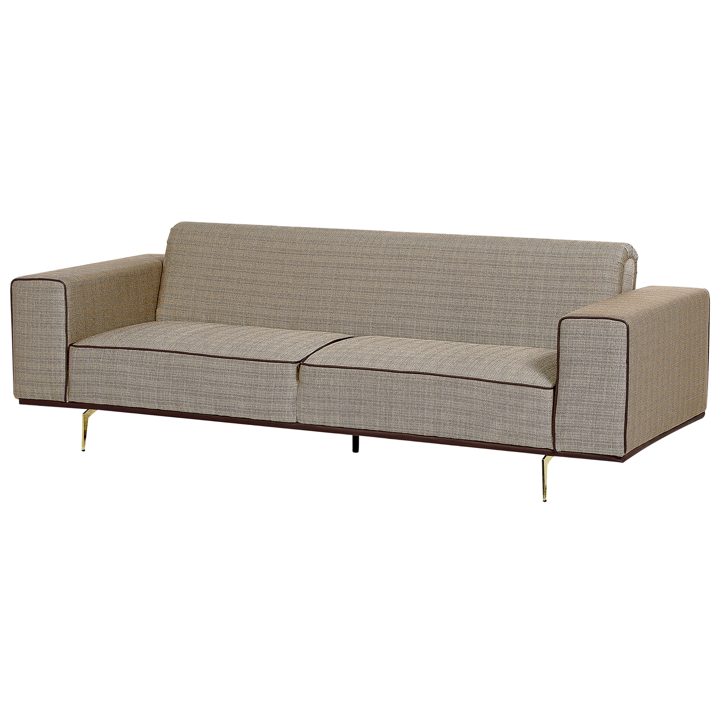 2-Sitzer Sofa Leinen hellbraun OSELO