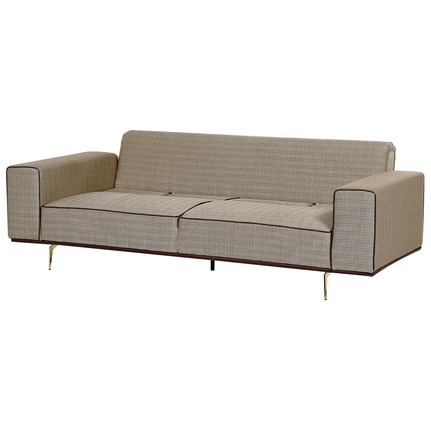 2-Sitzer Sofa Leinen hellbraun OSELO