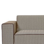 2-Sitzer Sofa Leinen hellbraun OSELO