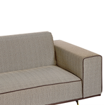 2-Sitzer Sofa Leinen hellbraun OSELO