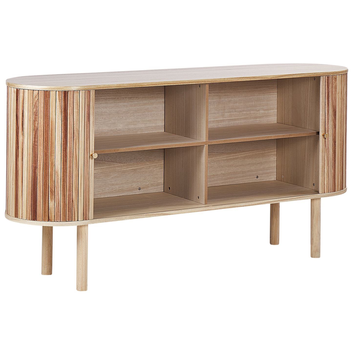 Schrank MANARA Paulownia-Holz 75 cm Hellbraun