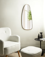 Wandspiegel CERGY 39 cm 95 cm Metall Gold