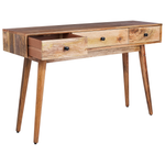 Konsolentisch Mangoholz hellbraun 3 Schubladen KINSELLA