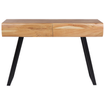 Konsolentisch Akazienholz hellbraun 2 Schubladen ANTIGO