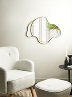 Wandspiegel MELUN 77 cm 59 cm Metall Gold