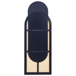 Wandspiegel NEVERS 53 cm 143 cm Rattan Naturfarben