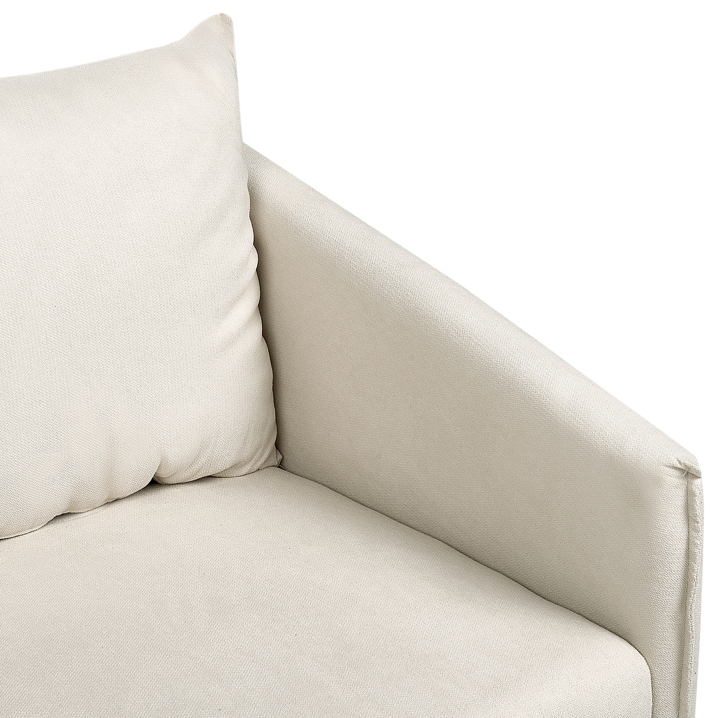 3-Sitzer Sofa beige mit goldenen Beinen MAURA