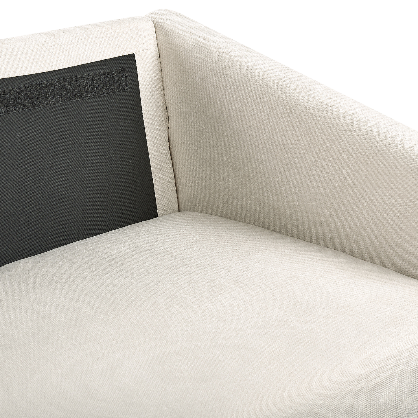 3-Sitzer Sofa beige mit goldenen Beinen MAURA