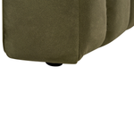 Chaiselongue Samtstoff olivgrün rechtsseitig LANNILS