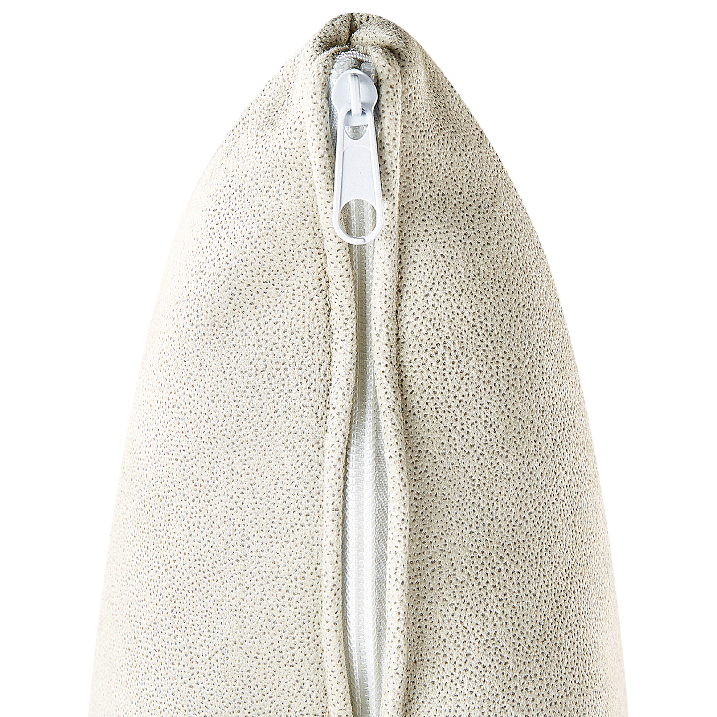 Chaiselongue Samtstoff hellbeige linksseitig LATTES II
