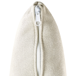 Chaiselongue Samtstoff hellbeige linksseitig LATTES II