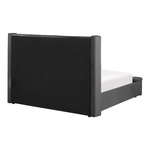 Bett mit Stauraumbank Samtstoff NOYERS 140 x 200 cm Grau