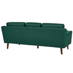 3-Sitzer Sofa dunkelgrün LOKKA