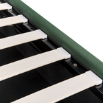 Bett mit Stauraum Samtstoff SEZANNE 180 x 200 cm Dunkelgrün