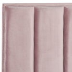 Bett mit Stauraum Samtstoff SEZANNE 180 x 200 cm Rosa