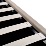 Bett mit Stauraum Samtstoff SEZANNE 140 x 200 cm Taupe