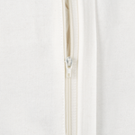 Baumwollkissen mit gesticktem Blumenmuster 45 x 45 cm Weiss und Blau LUDISIA