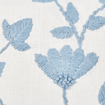 Baumwollkissen mit Blumenmuster 45 x 45 cm Weiss und Blau 2er Set LUDISIA