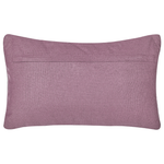 Dekokissen Stickerei Samtstoff Violett DAYLILY 30 x 50 cm