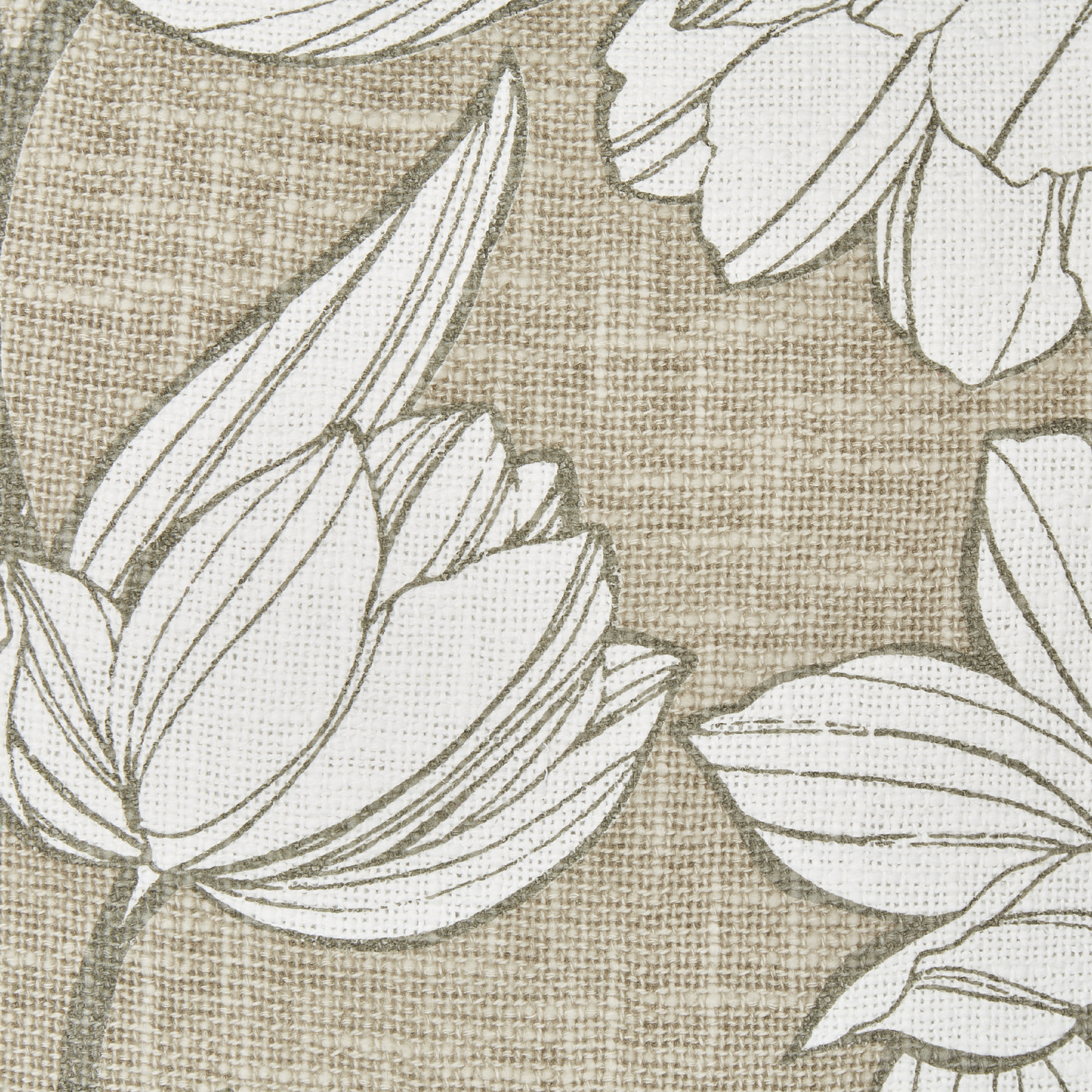 Dekokissen 2er Set CYANOTIS Baumwolle 45 x 45 cm Grün Blumenmuster