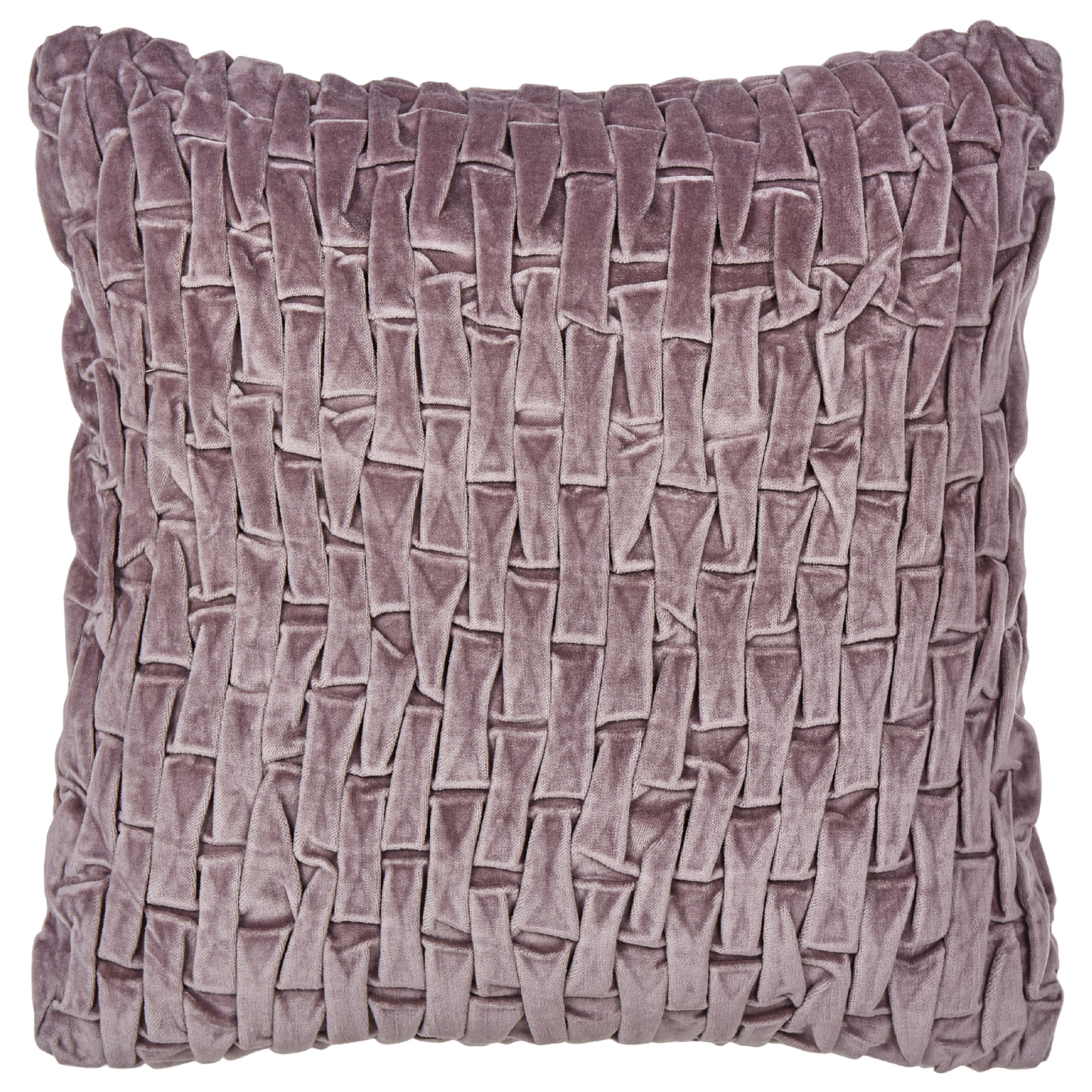 Dekokissen 2er Set CHIRITA Samtstoff 45 x 45 cm Violett Ohne Muster
