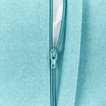 Dekokissen Muschelmuster Samtstoff türkis / gold 45 x 45 cm 2er Set PANDOREA