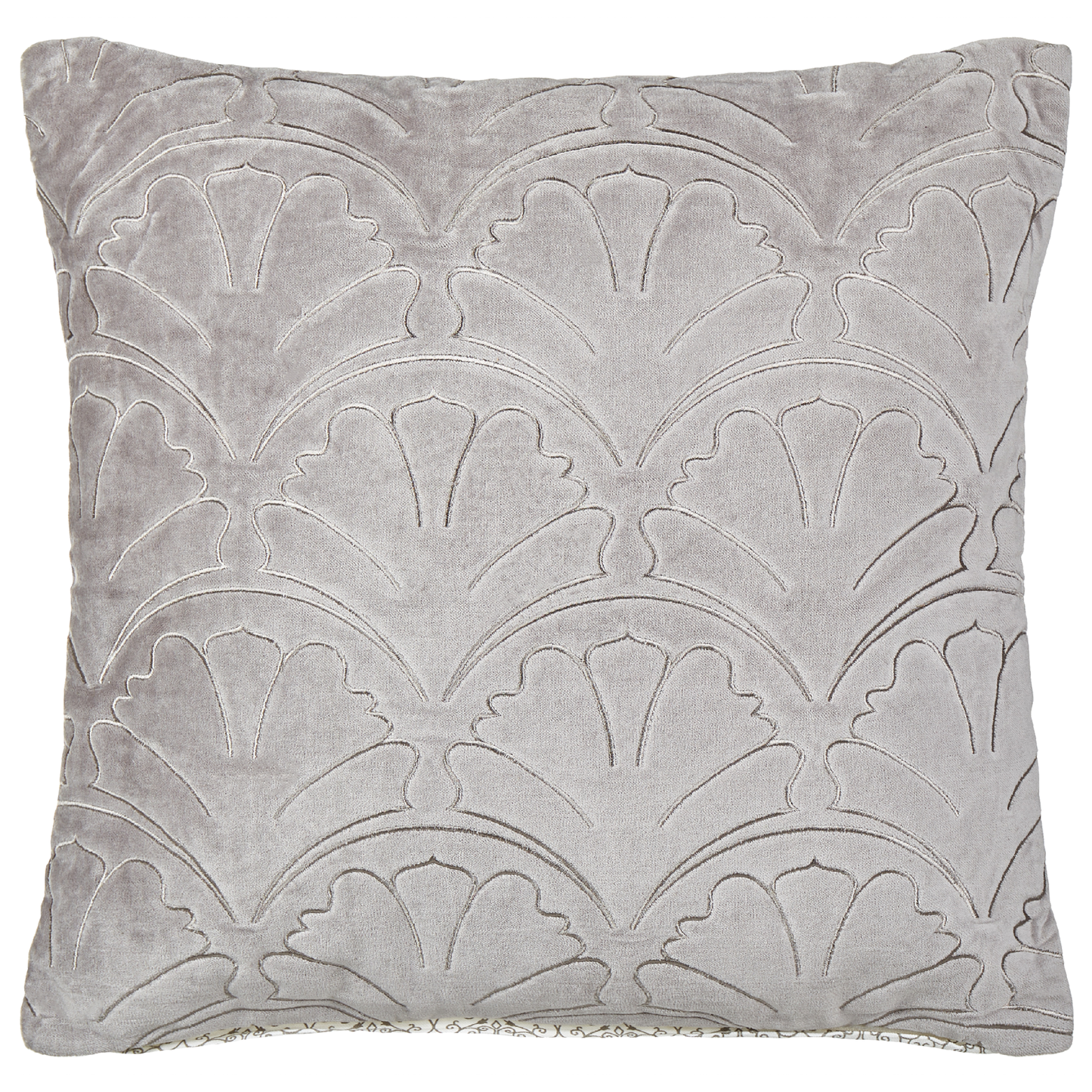 Dekokissen 2er Set GLORIOSA Baumwolle 45 x 45 cm Grau Geometrisches Muster