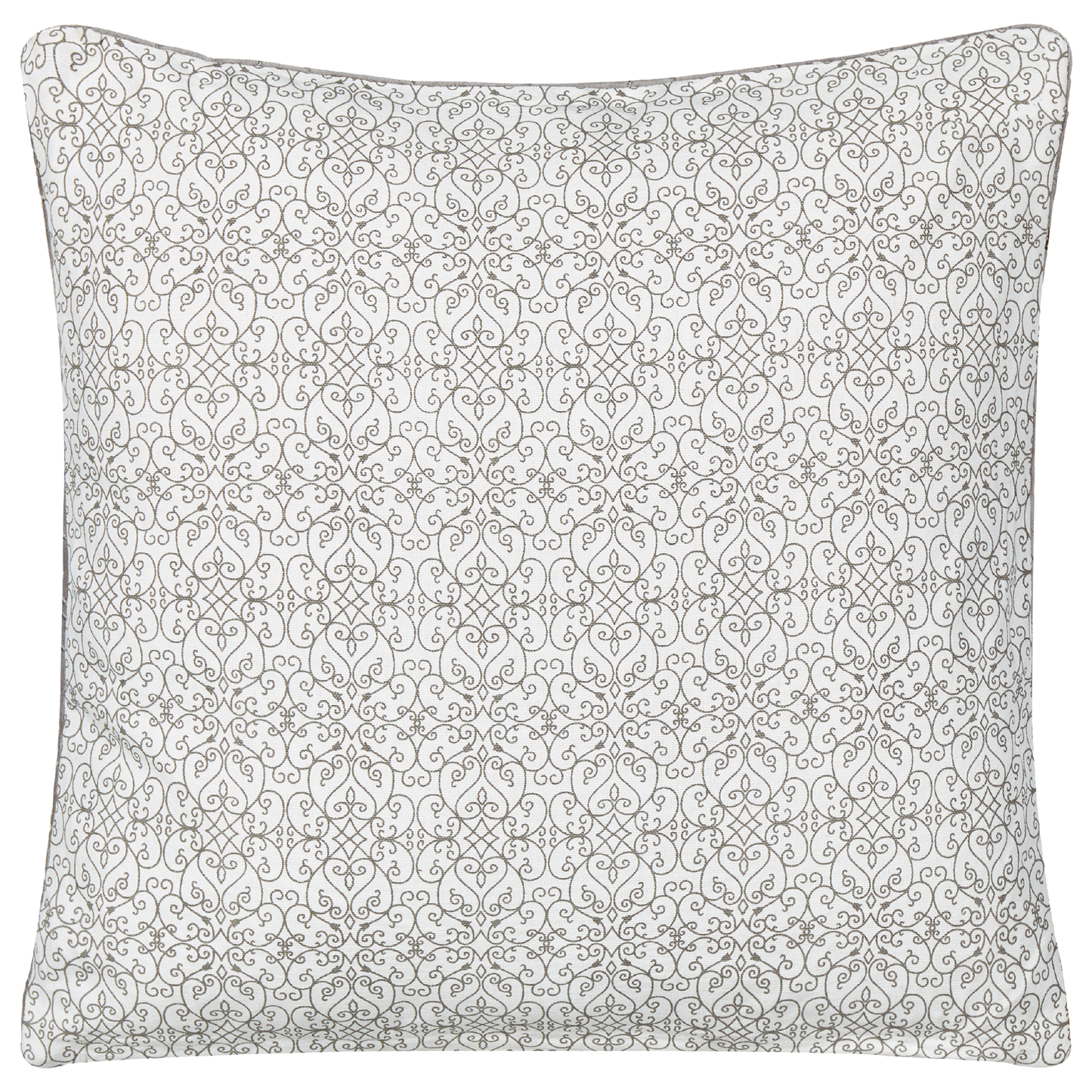 Dekokissen GLORIOSA Baumwolle 45 x 45 cm Hellgrau Geometrisches Muster