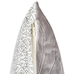 Dekokissen 2er Set GLORIOSA Baumwolle 45 x 45 cm Grau Geometrisches Muster