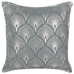 Dekokissen 2er Set HOYA Baumwolle 45 x 45 cm Grau Geometrisches Muster