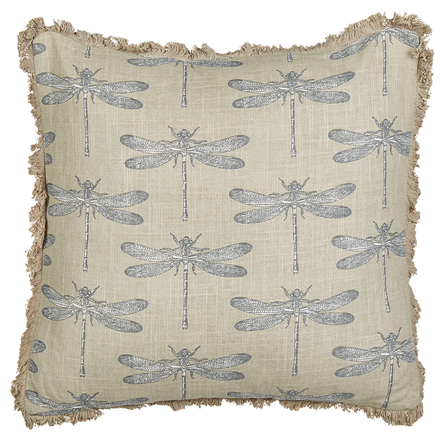 Kissen 2er Set Baumwolle Beige CORNALES 45 x 45 cm