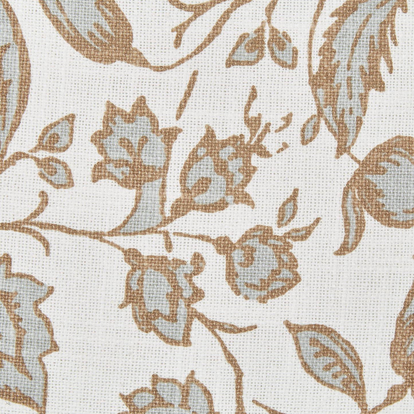 Dekokissen 2er Set LIVISTONA Baumwolle 45 x 45 cm Weiss Blumenmuster