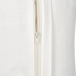 Dekokissen 2er Set NOTELEA Baumwolle 45 x 45 cm Beige Blumenmuster