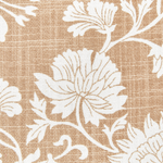 Dekokissen 2er Set NOTELEA Baumwolle 45 x 45 cm Beige Blumenmuster