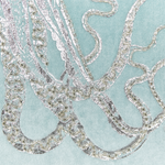 Dekokissen 2er Set LAMINARIA Samtstoff 45 x 45 cm Hellblau Tiermuster