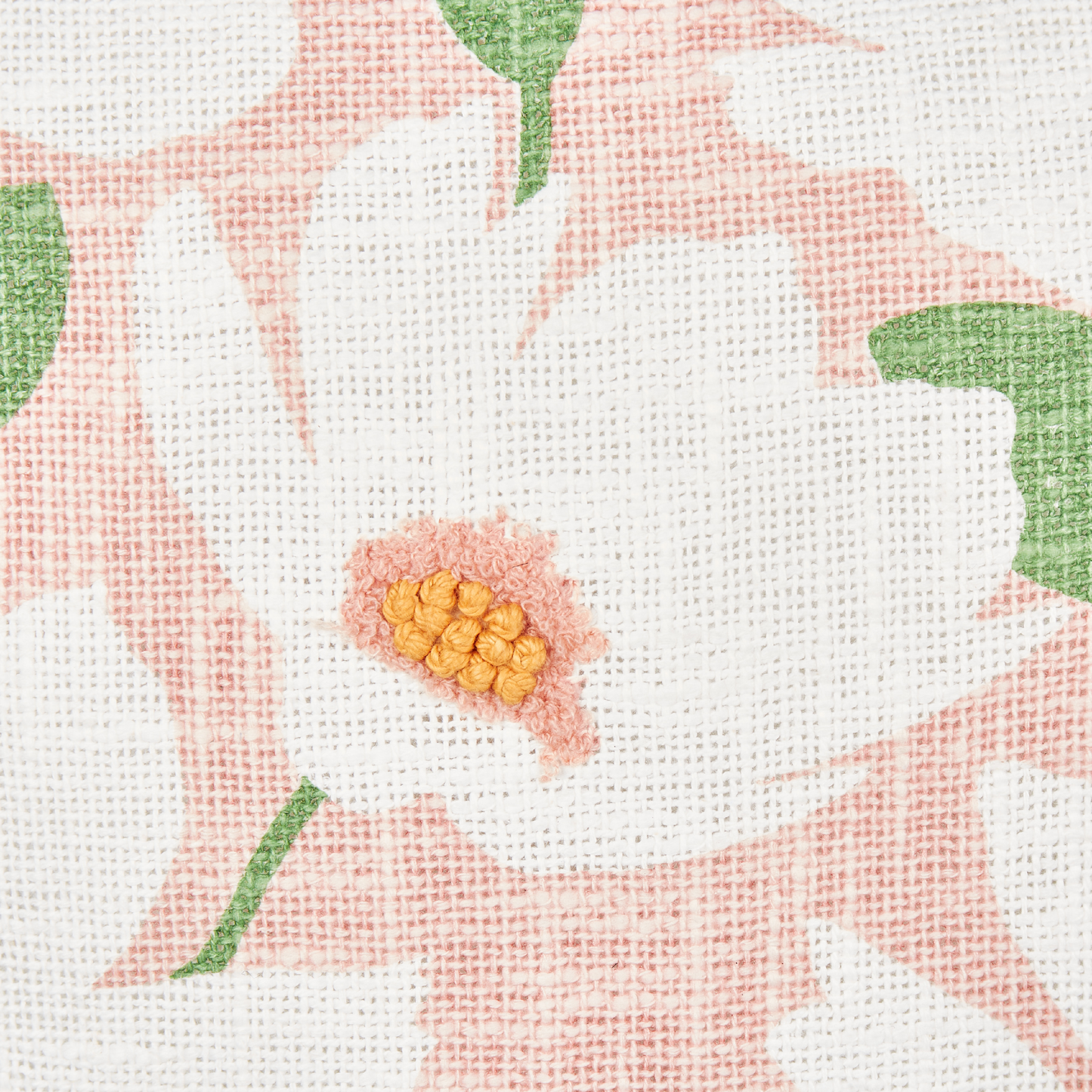 Dekokissen 2er Set JATROPHA Baumwolle 45 x 45 cm Rosa Blumenmuster