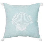 Dekokissen 2er Set LEATHESIA Samtstoff 45 x 45 cm Hellblau Abstraktes Muster