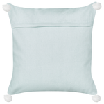 Dekokissen 2er Set LEATHESIA Samtstoff 45 x 45 cm Hellblau Abstraktes Muster