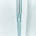 Dekokissen 2er Set LEATHESIA Samtstoff 45 x 45 cm Hellblau Abstraktes Muster