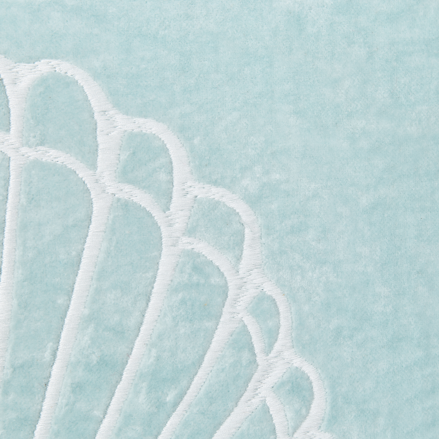 Dekokissen LEATHESIA Samtstoff 45 x 45 cm Hellblau Abstraktes Muster