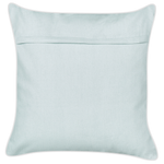 Dekokissen 2er Set BOSSIELLA Samtstoff 45 x 45 cm Hellblau Tiermuster