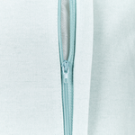 Dekokissen BOSSIELLA Samtstoff 45 x 45 cm Hellblau Tiermuster