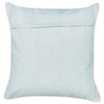 Dekokissen CERAMIUM Samtstoff 45 x 45 cm Hellblau Blumenmuster