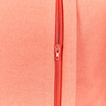 Dekokissen 2er Set LAMINARIA Samtstoff 45 x 45 cm Korallenrot Tiermuster