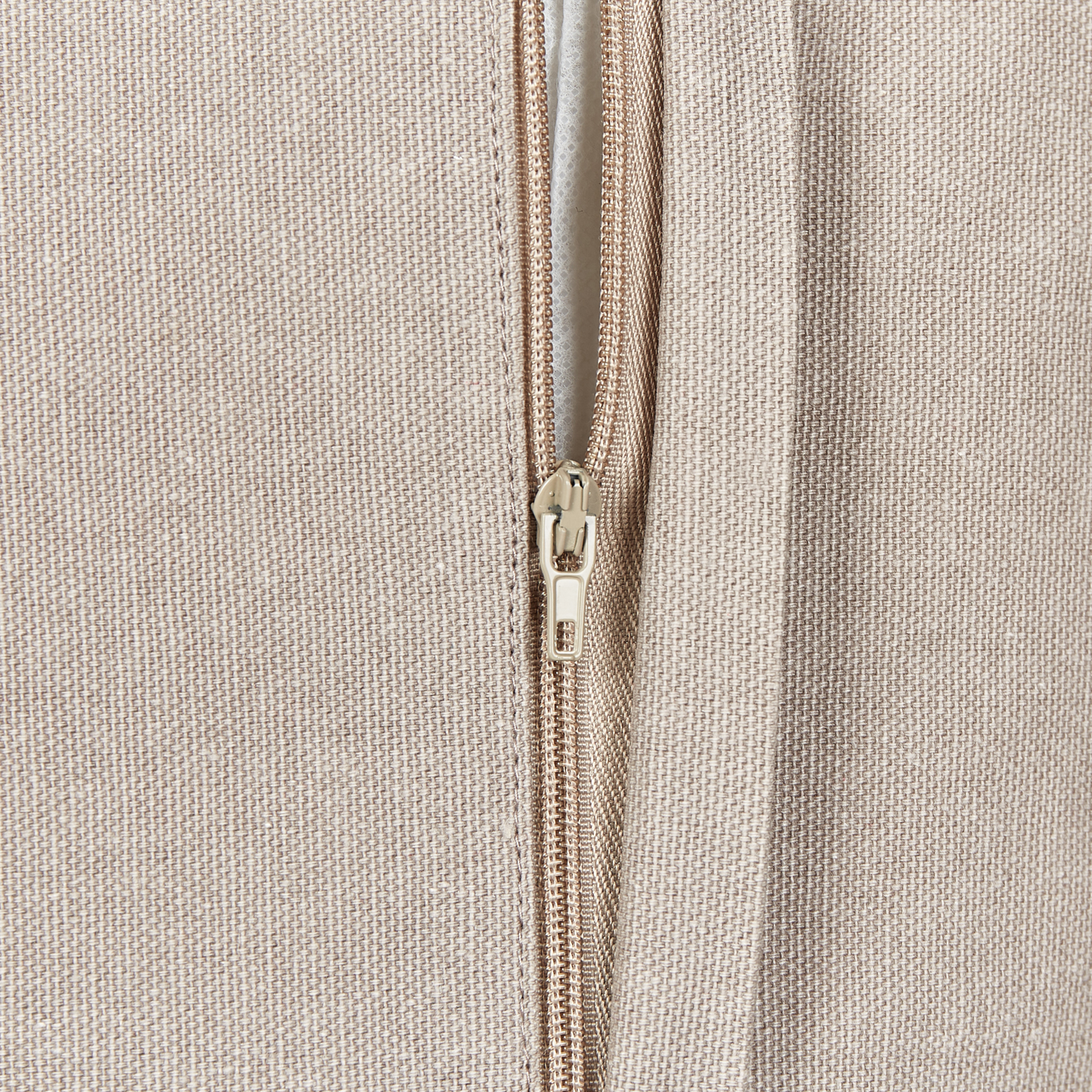 Dekokissen 2er Set MAZZAELLA Samtstoff 45 x 45 cm Taupe Pflanzenmuster