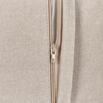 Dekokissen 2er Set MAZZAELLA Samtstoff 45 x 45 cm Taupe Pflanzenmuster